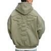 Wetowear Custom 3D Sponge Embroidery Hoodie | Highweight Pure Cotton Embroidered Skull | Samples Accept To Print