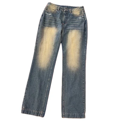 Wetowear Custom Retro Ripped Stacked Spandex Jeans | Fashionable Streetwear Premium Men's