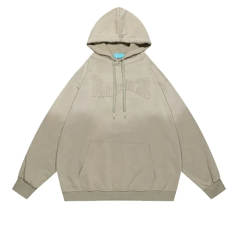 Custom High quality embossed hoodie