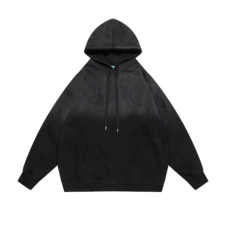Custom High quality embossed hoodie