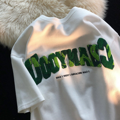 Street Casual Style Embroidered Logo T-shirts For Women|Customized Pattern Embroidered T-Shirt Factory|Customized Fabrics