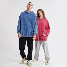 Custom Retro Hoodie Factory|Washed Sweatshirt|Oversized|High Weight|Streetwear|Custom Logo