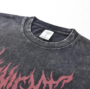 Wetowear Custom Washed T-shirt Factory|Oversized|Retro|Cotton|DTG Printing|Women's T-shirt