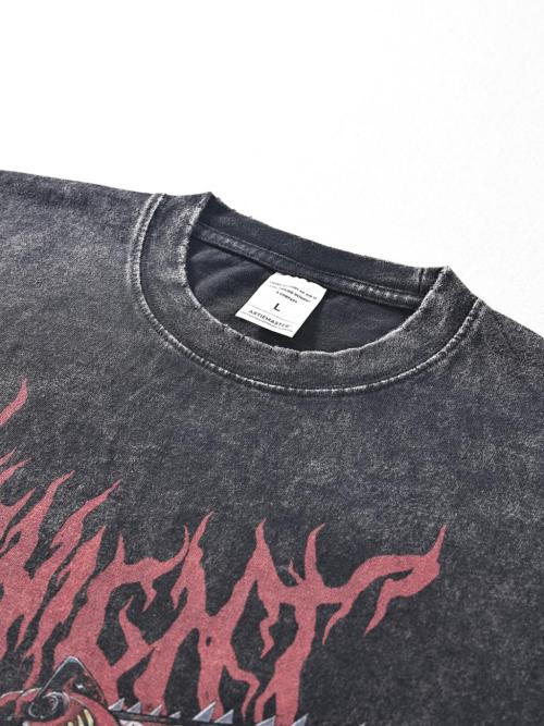 Wetowear Custom Washed T-shirt Factory|Oversized|Retro|Cotton|DTG Printing|Women's T-shirt