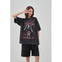 Wetowear Custom Washed T-shirt Factory|Oversized|Retro|Cotton|DTG Printing|Women's T-shirt