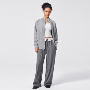 WTW Ripped Knitted Sweaters | Back Printed Coat | Cotton & Polyester | Casual Turtleneck Cardigan