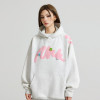 WTW Foam Printed Hoodie | Embroidered Thick Hooded Sweatshirt | 60% Cotton 40% Polyester | Pullover Hoodie