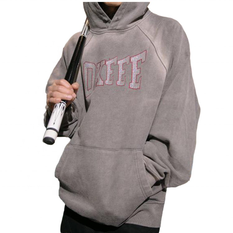 Custom Grey Pullover Hoodies