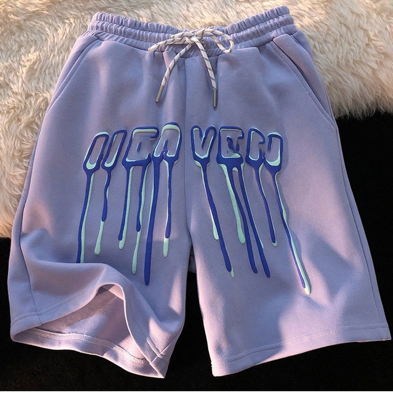 Customized women's trendy powder puff shorts