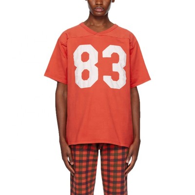 Wetowear Custom Street Washed Polyester T-shirt | Embroidered Pattern Rugby Sports T-shirt | Sample Customization Accepted