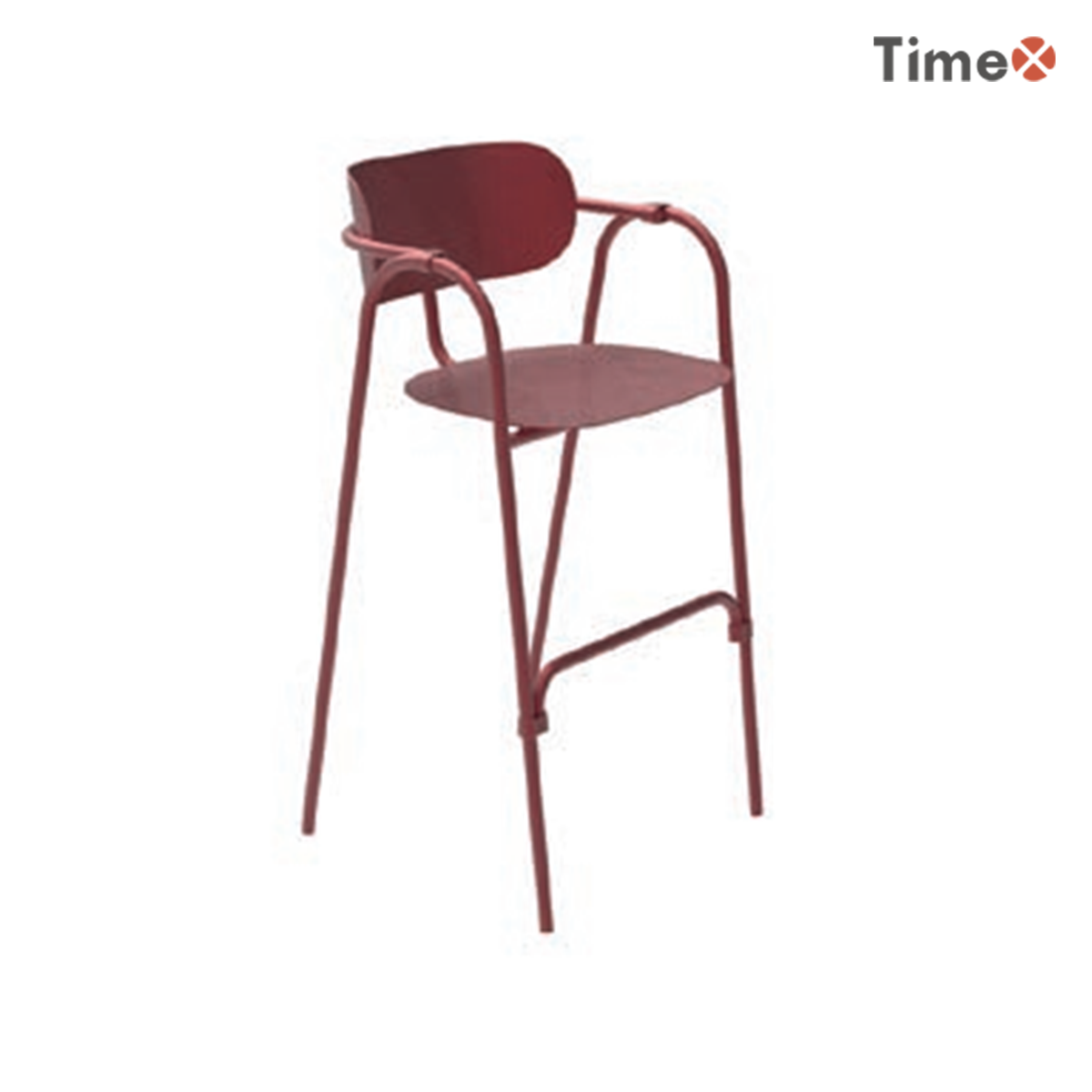 The red design metal chair wholesale.