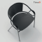 Wholesale outdoor custom metal chairs for restaurants and coffee shops rope chair