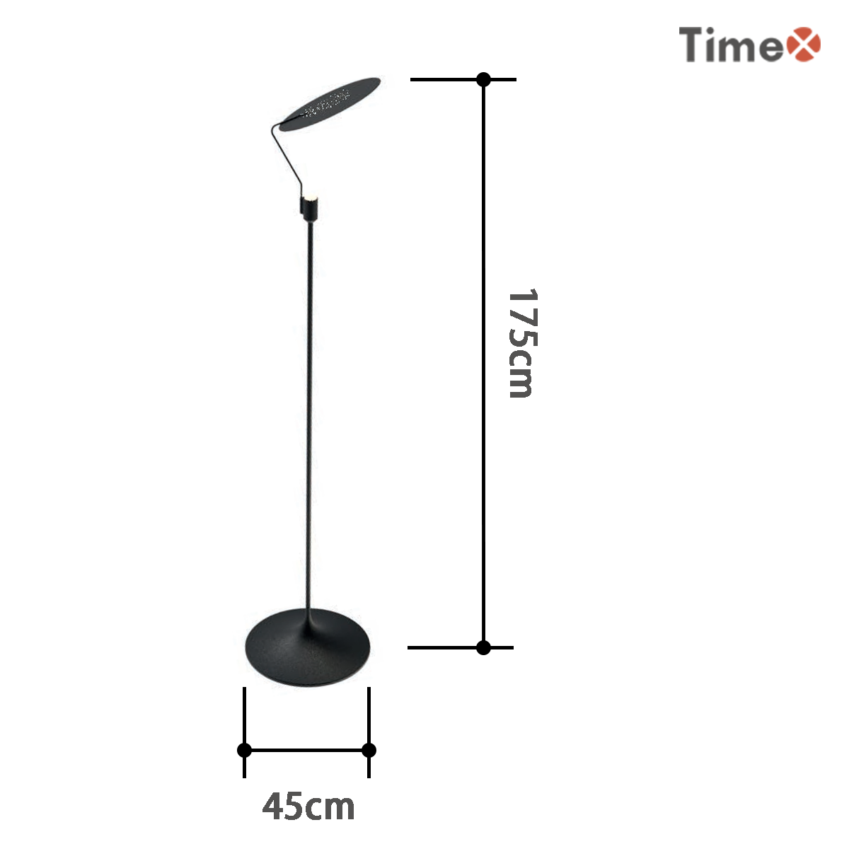 Dimension drawing of the Swing Lamp.