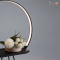 The Halo lamp is a metal cold light arc plant-friendly custom indoor lamp.