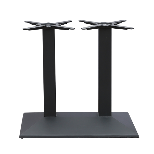 Quadratischer Tisch mit Sockel, robuste Tischfüße aus Metall nach Maß für Granitplatte