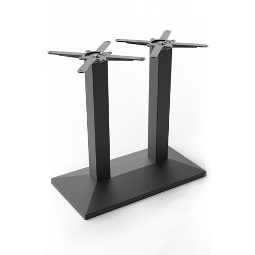 Square table with pedestal base heavy duty wholesale metal table bases 2504 for granite top