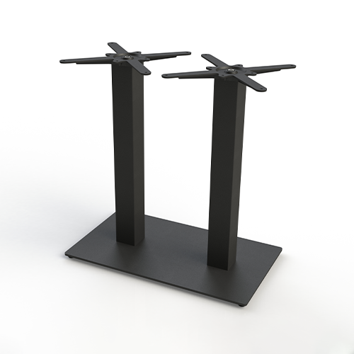 2120 schwarze, moderne, flache, moderne, kundenspezifische Tischgestelle aus Stahl für Restaurants