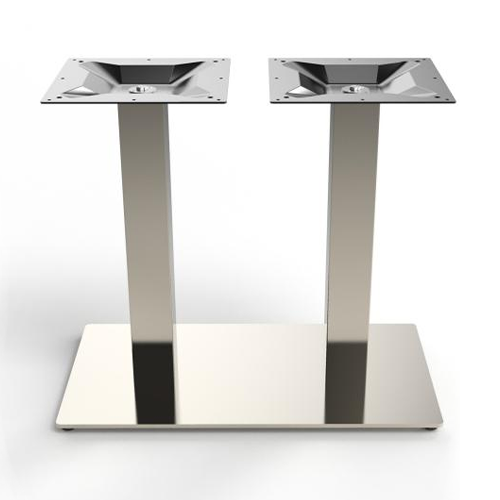 2101-SS قاعدة طاولة فولاذية حديثة مسطحة سوداء اللون لقواعد طاولات المطاعم المخصصة