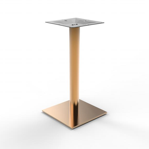 ミニマリストでモダンなカスタム銅製正方形テーブルベースは頑丈で耐久性があり、デスクトップに強固な基盤を提供します。