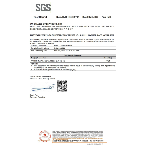 Bericht zum Bond Chair SGS-Experiment