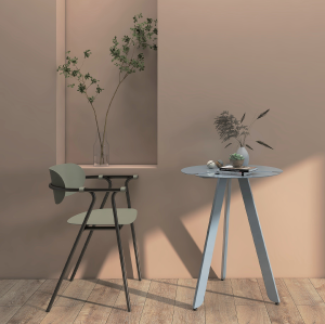 Moderno maßgeschneiderte Metallstühle, schlank und leicht