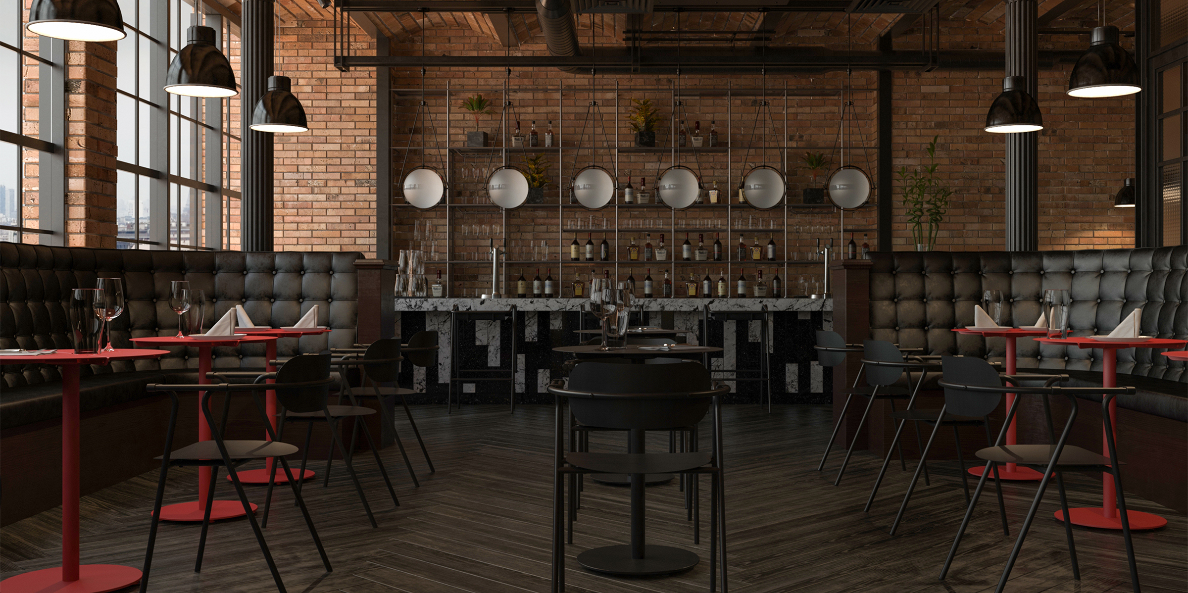 Bond Chair is a metal chair used in hotel cafes or outdoor areas.