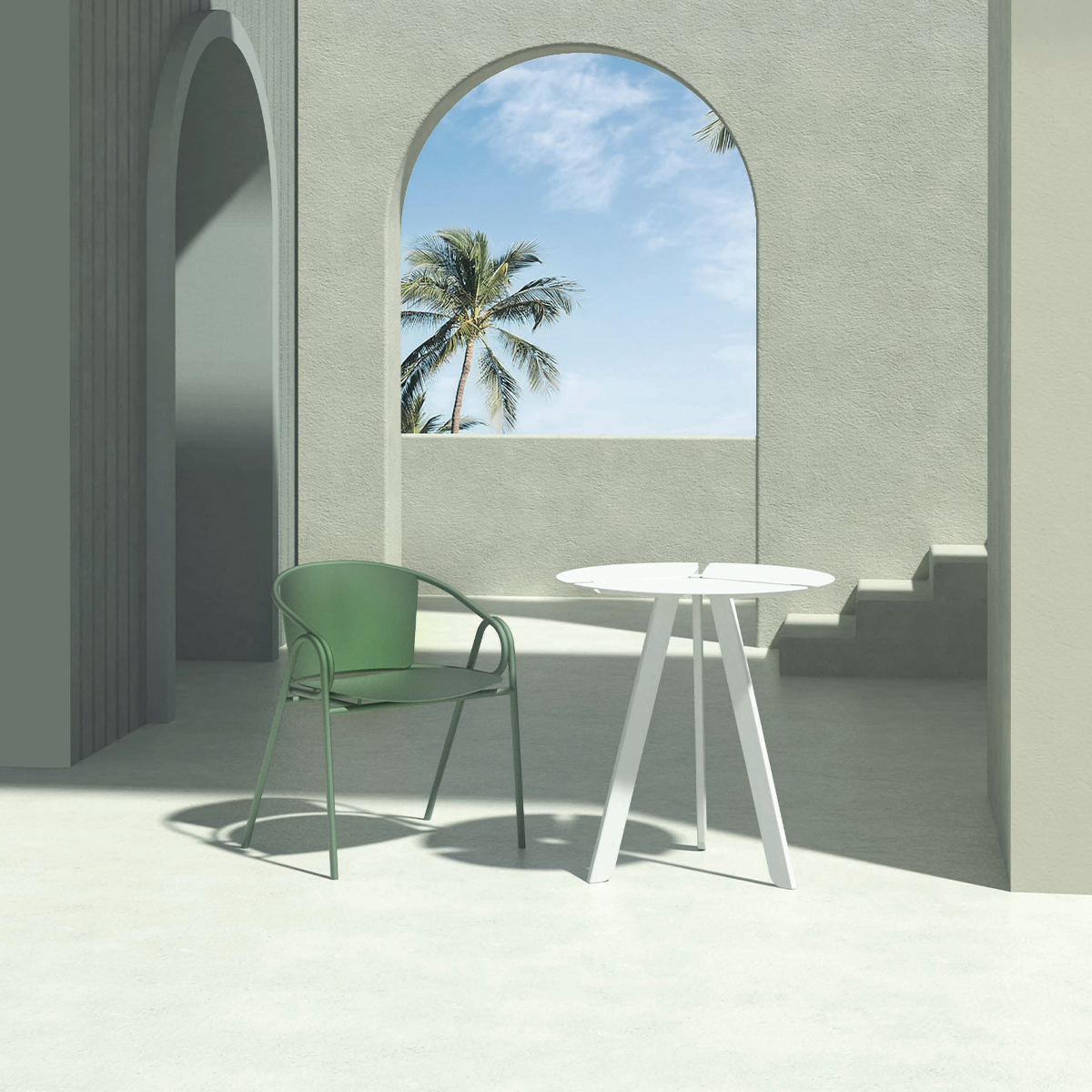 Design-Möbel aus Metall