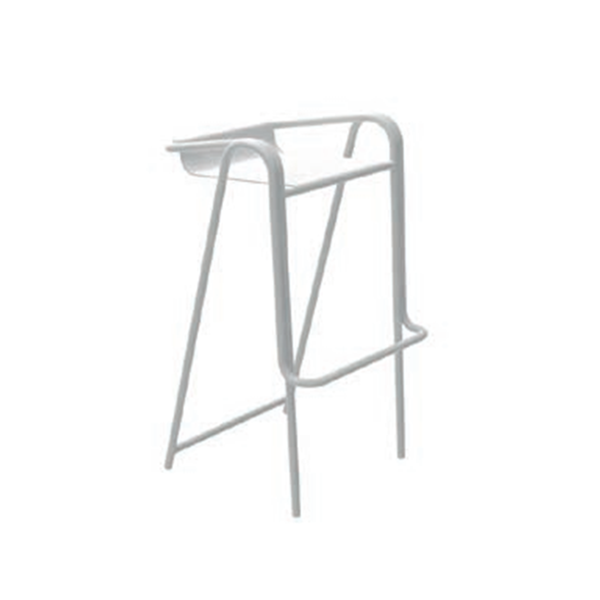 The white Mutual Bar Chair.