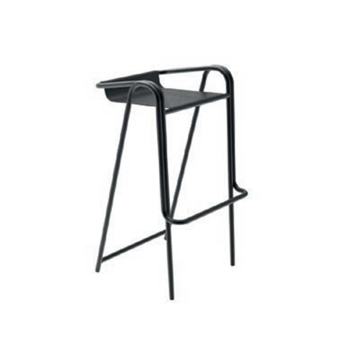 The black Mutual Bar Chair.