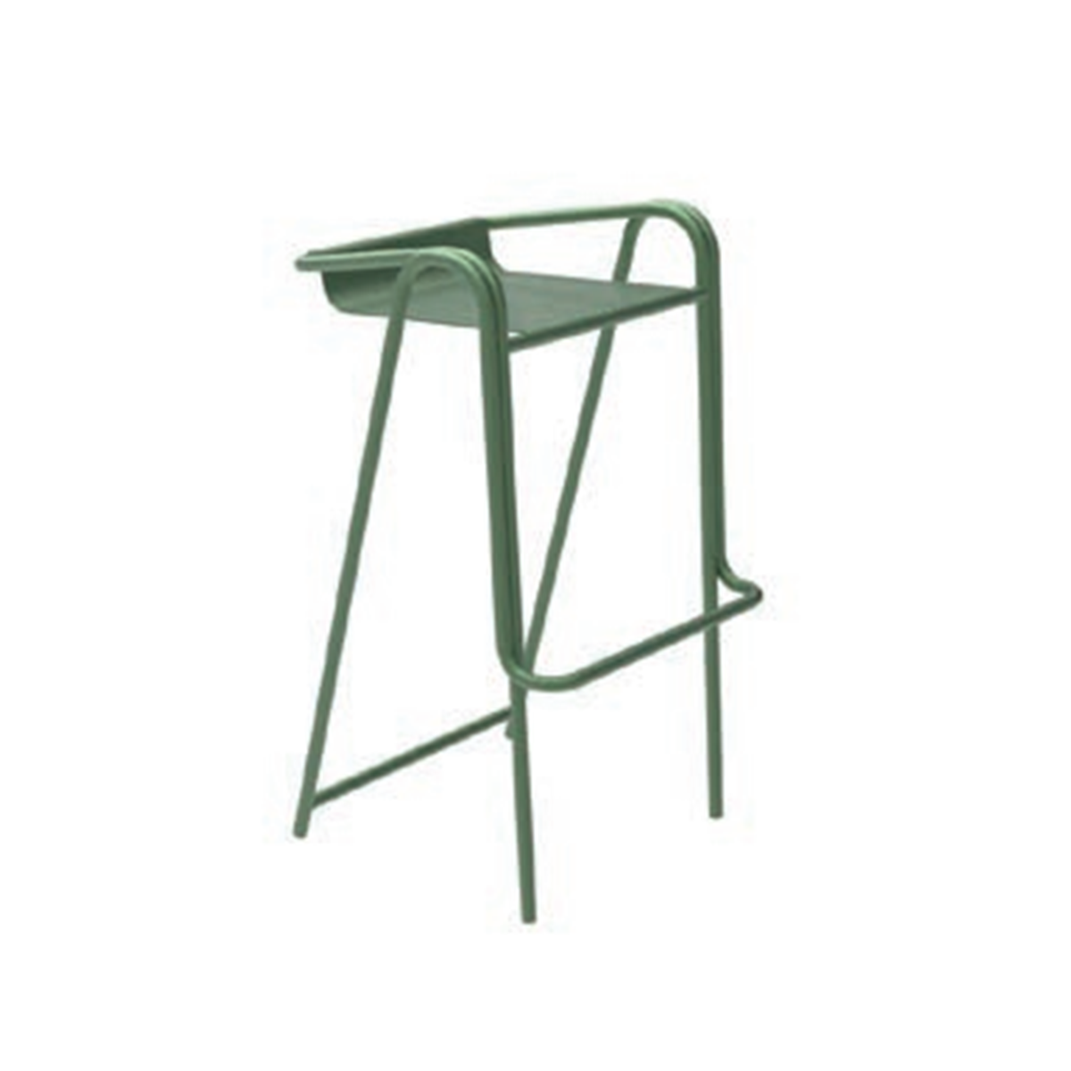 The green Mutual Bar Chair.