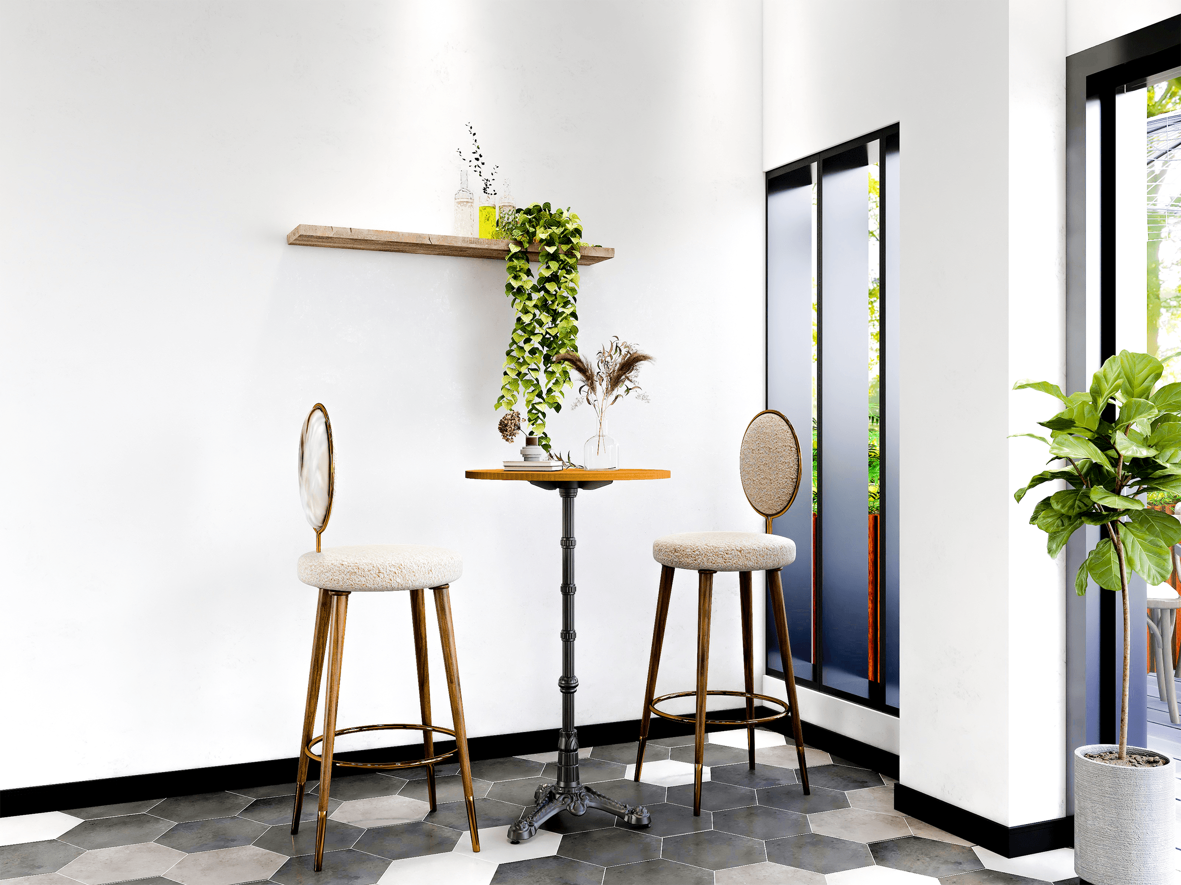 Can be used for indoor and outdoor metal bases.