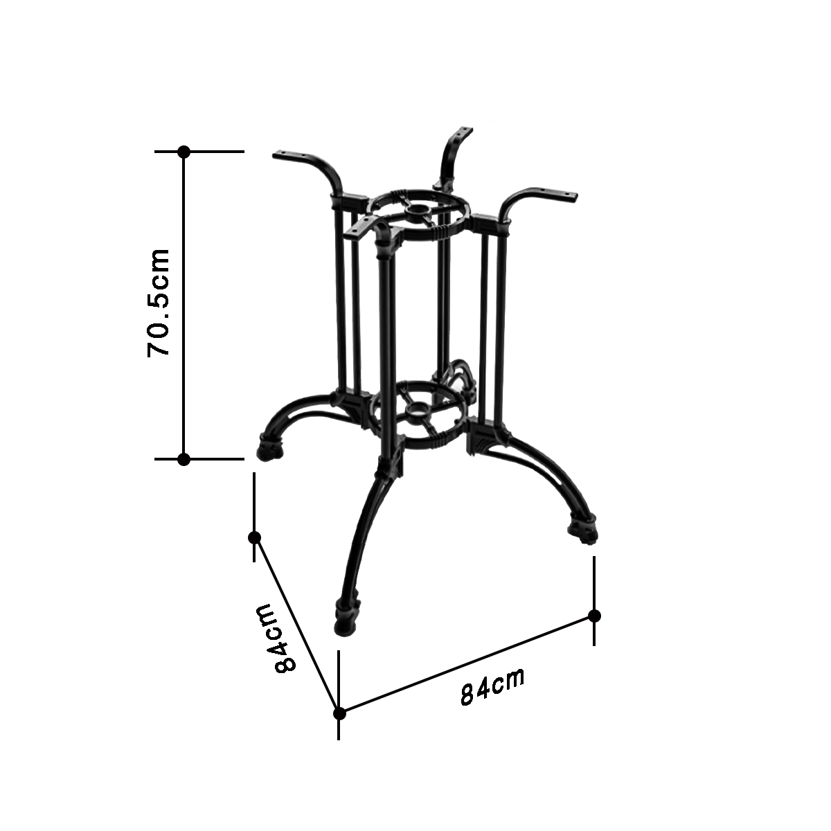 Dimension drawing of the 3700series.
