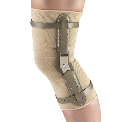 Custom Hinged Knee Brace Sleeves | Free Flexion And Extension, Breathable | Metal Hinged Bars, Stretch Weave | For Running