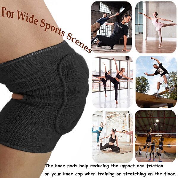 Custom Dance Knee Pads Knee Compression Sleeves Factory | Breathable, Shock-Absorbing | Thick Foam Pad | For Yoga Tennis Running