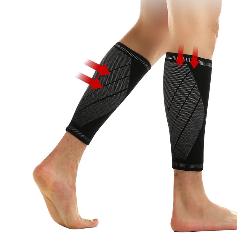 Wholesale Calf Compression Sleeves Support For Pulled Muscle | Breathable, 3D Elastic Weave | Lycra Hemming | For Basketball, Soccer, Running, Cycling