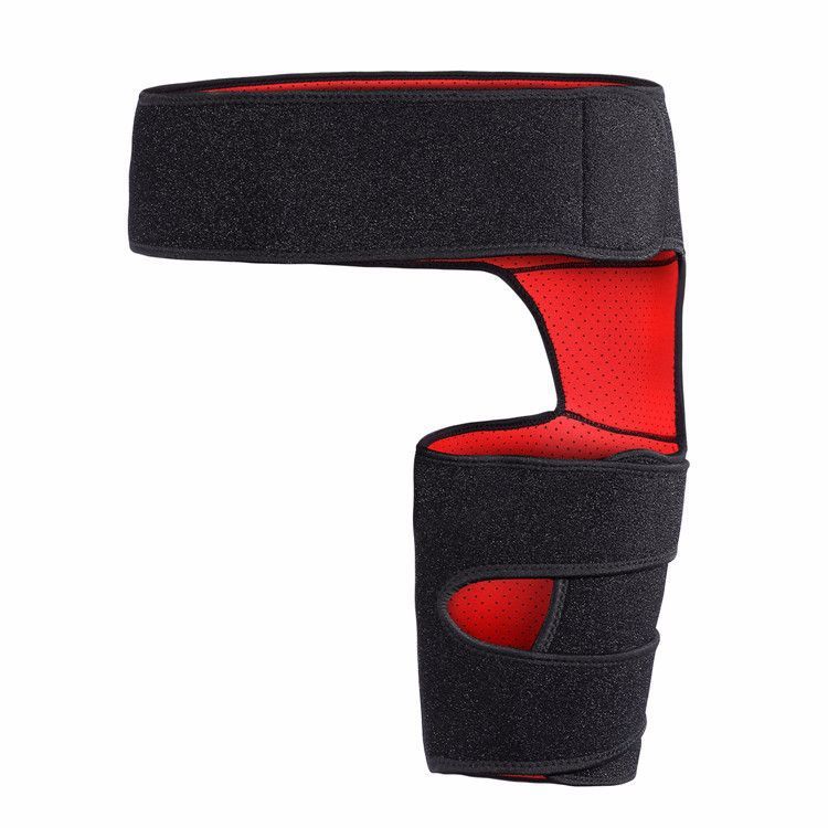 Wholesale Thigh Support Sleeve Sports Leg Brace | Prevents Muscle Strain Fitness Thigh Protector | Breathable, Wide Velcro Straps