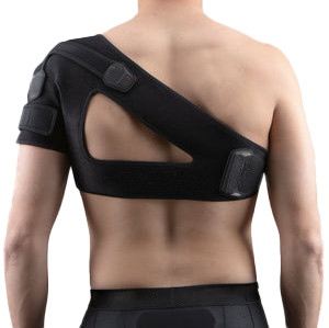 Cinturón de soporte de hombro personalizado Soporte para dolor de dislocación de hombro | Tejido ajustable y agradable para la piel, cierre de velcro en forma de X | Soporte y estabilidad para el hombro