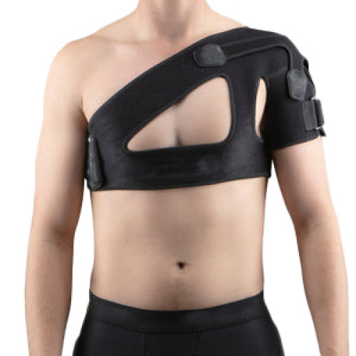 Cinturón de soporte de hombro personalizado Soporte para dolor de dislocación de hombro | Tejido ajustable y agradable para la piel, cierre de velcro en forma de X | Soporte y estabilidad para el hombro