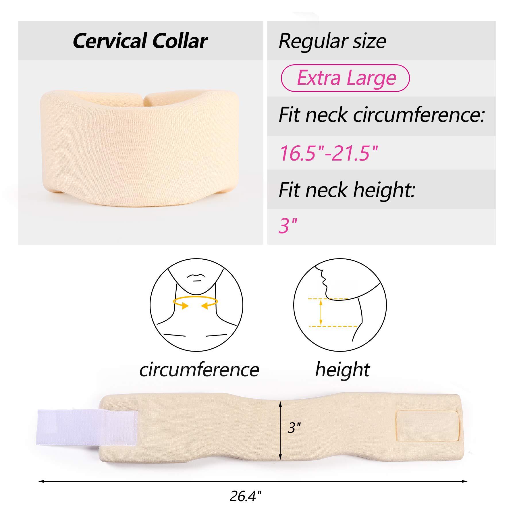 Custom Travel Neck Support Neck Brace For Work | Adjustable, Sweat-Wicking | Lightweight , Ergonomically Design | Cervical Protection