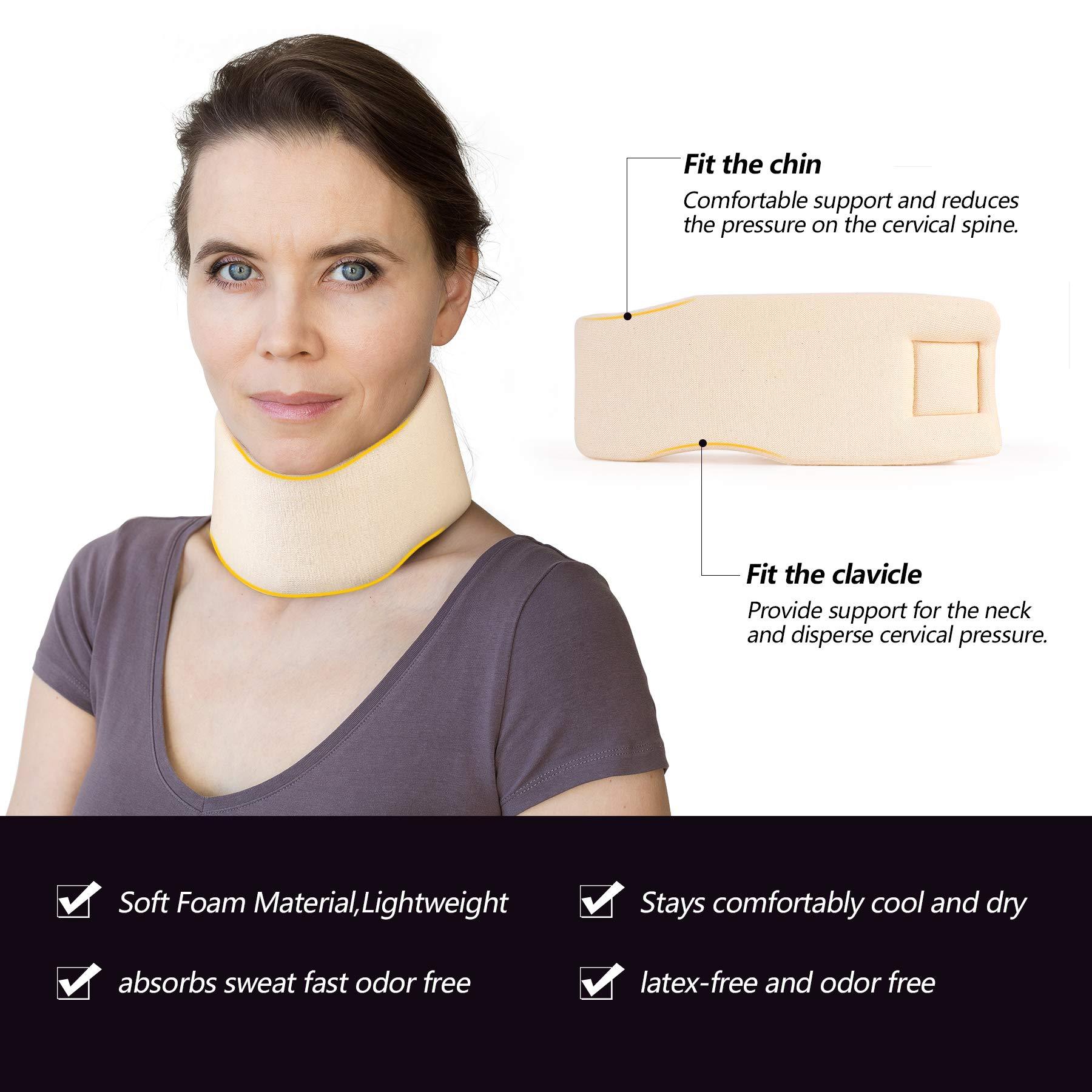 Custom Travel Neck Support Neck Brace For Work | Adjustable, Sweat-Wicking | Lightweight , Ergonomically Design | Cervical Protection