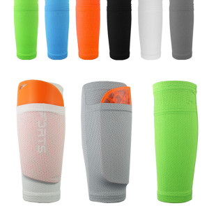 Custom Calf Sleeves Support | Breathable, Elastic Weave | Insertable Shin Guards | For Football