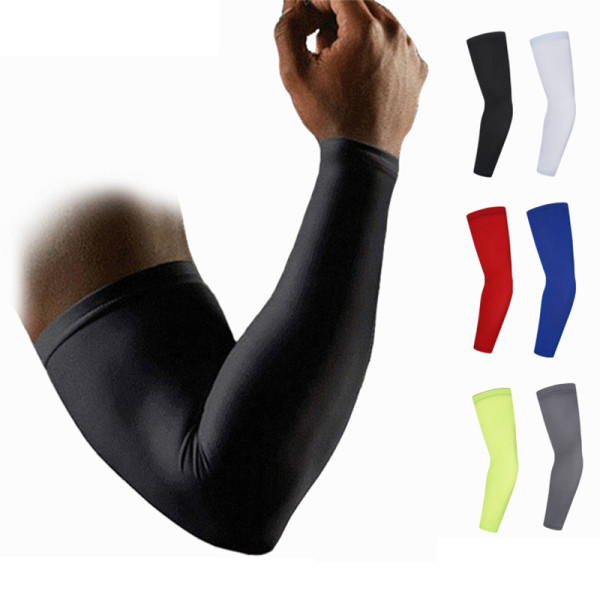 Custom Football Arm Sleeves Elbow Brace Manufacturer | Wave Anti-Slip Strip, Seamless Integration | For Outdoor Basketball, Climbing