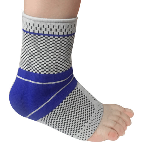 Customized Ankle Support Sleeve | 3D Knitted Fabric, Silicone Massage Cushion | Foot Brace For Basketball, Football, Running