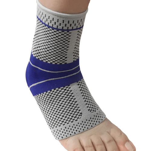 Manga de soporte de tobillo personalizada para correr | tejido de punto 3D, cojín de masaje de silicona | Soporte para pies para baloncesto, fútbol