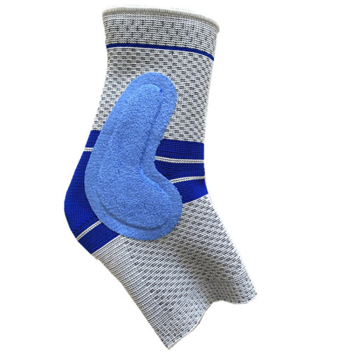 Manga de soporte de tobillo personalizada para correr | tejido de punto 3D, cojín de masaje de silicona | Soporte para pies para baloncesto, fútbol