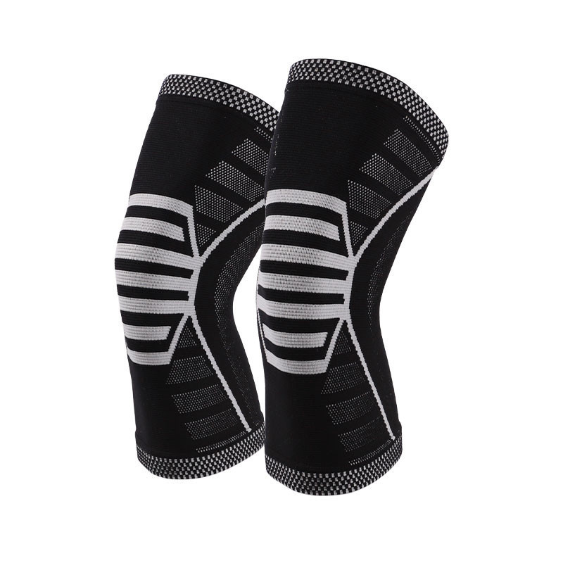Elastic Knee Brace Supplier Basketball Compression Sleeve | 3D Nylon Weave | Silicone Non-Slip | For Tennis, Cycling