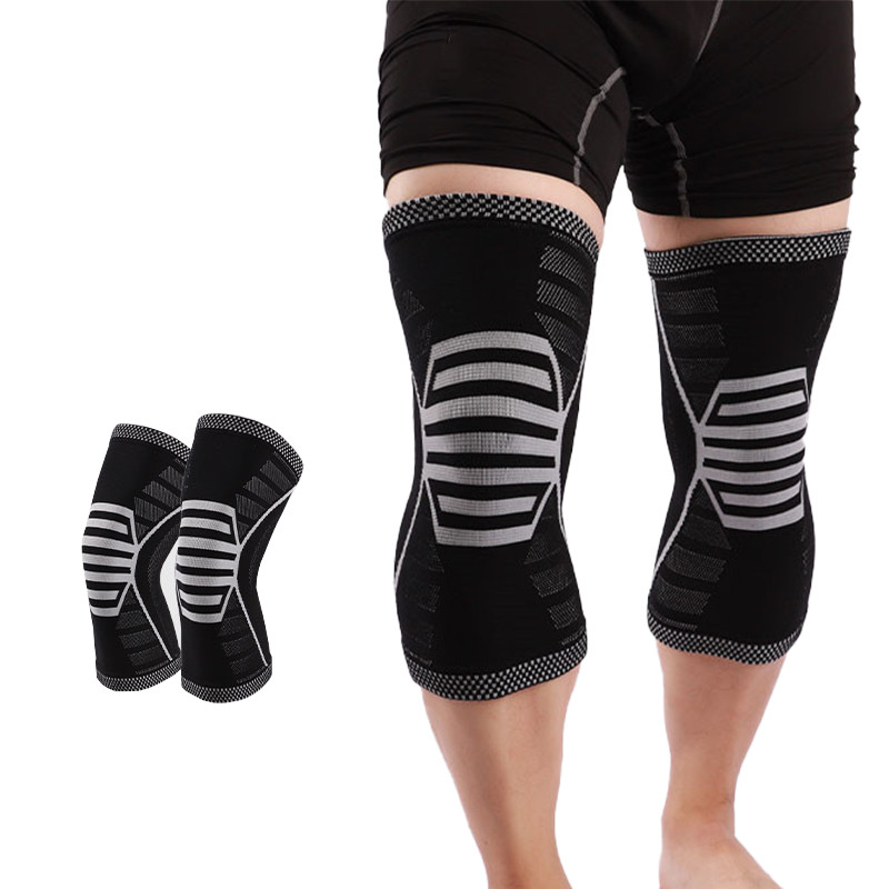 Elastic Knee Brace Supplier Basketball Compression Sleeve | 3D Nylon Weave | Silicone Non-Slip | For Tennis, Cycling