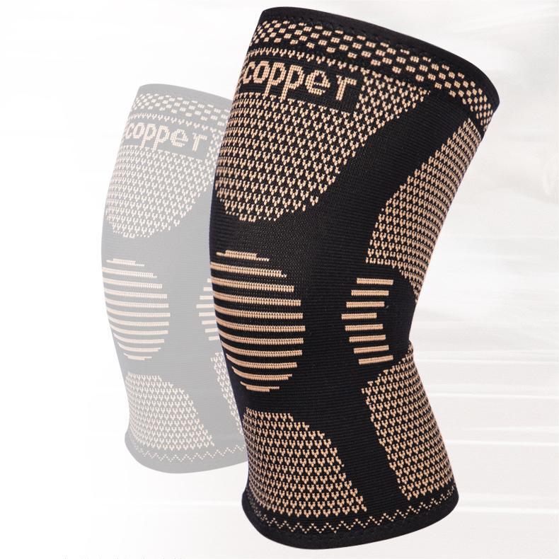 Copper Fit Knee Brace Supplier Arthritic Knee Sleeves | Distributed Decompression | Dual Silicone Strips | For Cycling, Running