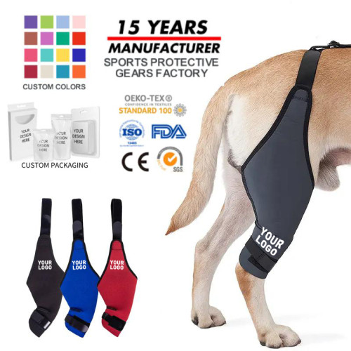 Rodillera de pierna de perro personalizada ? Cantidad mínima de pedido 300 piezas | Lesión de la articulación de la rodilla | Manga de recuperación de piernas para mascota
