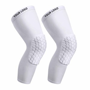 Custom Basketball Leg Sleeves | Honeycomb Pad | Non-Slip Strip | Knee Sleeve For Football Cycling